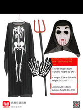 Laden Sie das Bild in den Galerie-Viewer, COS Halloween masquerade costume skeleton skeleton costume
