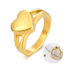 Load image into Gallery viewer, Blood Ring Heart Shaped Perfume Ashes keep Promise Ring
