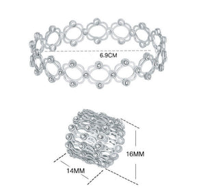 Brazalete de anillo retráctil integrado de doble uso
