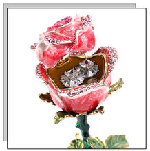 Cargar imagen en el visor de la galería, Increíble caja de regalo de joyería de metal rosa
