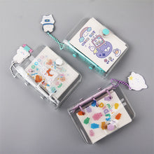 Load image into Gallery viewer, Mini Loose-leaf PVC three-hole binder hand account diary
