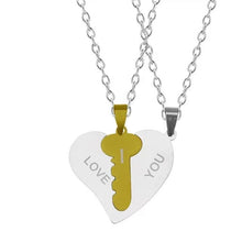 Load image into Gallery viewer, I Love You Heart Shaped Mactching Key Chains Necklaces
