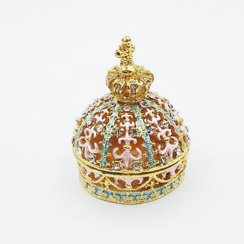 Caja de regalo de pulsera de collar de anillo de propuesta de corona europea de clase alta