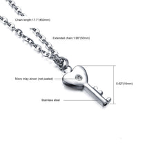 Laden Sie das Bild in den Galerie-Viewer, Ein kleiner Schlüssel als Backup für BFF Lock-Armbänder
