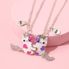 Load image into Gallery viewer, Cute Cat Movable Tail Magnet Attracting Necklace
