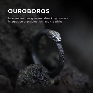 Ouroboros Ring Verstellbarer Schlangenring
