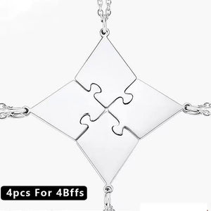 3–10 Stück/Set BFF Family Puzzle Anhänger Halskette mit graviertem Namen