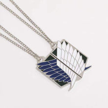 Load image into Gallery viewer, 2pcs Matching The attack on Titan Freedom Wing necklace without Magnets
