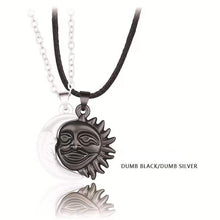 Cargar imagen en el visor de la galería, Sun Moon Pareja Collar Par de imán Hombres y mujeres Regalo de personalidad simple
