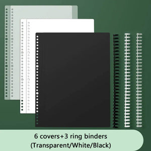 DIY A4 B5 Carpetas de anillas Cuaderno de hojas sueltas