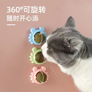 Pet Cat Toys Catnip Ball Cat Mint Gatos Juego Limpiar los dientes