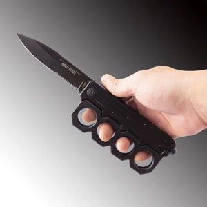 Cuchillo plegable para nudillos por separado, cuchillo de autodefensa para acampar al aire libre