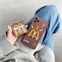Laden Sie das Bild in den Galerie-Viewer, McDonald Airpod Hülle Hamburger McCafe Airpod Hülle
