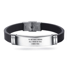 Load image into Gallery viewer, Engrave your letters To BFF BROTHER SISTER MOM Bracelet
