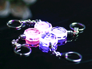 Personalized Custom Photo Led Light Crystal Key Chain