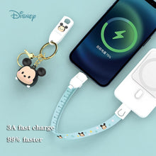Cargar imagen en el visor de la galería, Lotso Mickey 3 en 1 Cable de datos Cargador Llavero para Android Apple Samsung Huawei

