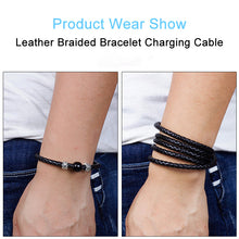 Load image into Gallery viewer, Charger Bracelet Portable Leather Beads Bracelet
