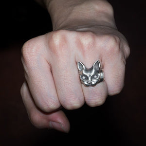 Bonitos anillos de gato, conjunto de compromiso 3 en 1, anillo de mejor amigo
