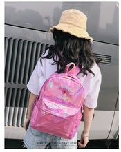Load image into Gallery viewer, Strawberry Milk Embroidery PU School Bag

