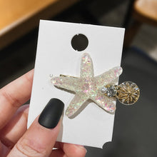 Load image into Gallery viewer, Acrylic Shell Starfish Hair Clips Fashion Accessories
