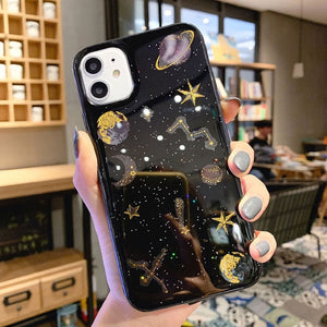 Estuche Glitter Bling Stars Moon para iPhone