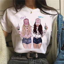 Cargar imagen en el visor de la galería, Mujeres mejores amigos chica camiseta chica verano Casual Tops

