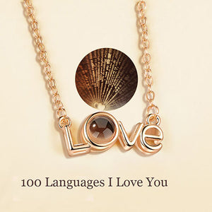 100 Sprachen Ich liebe Dich Halskette