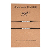 Cargar imagen en el visor de la galería, Nuevas pulseras de código Morse DIY Charm para parejas BFF
