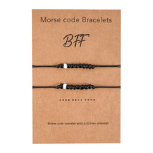 Cargar imagen en el visor de la galería, Nuevas pulseras de código Morse DIY Charm para parejas BFF
