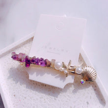 Load image into Gallery viewer, New Fashion Imitation Pearl Barrettes Grip Shell Hairpin
