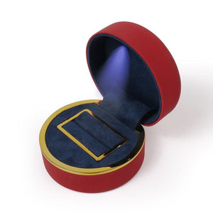 Caja colgante de anillo LED en forma de corazón