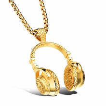 Load image into Gallery viewer, DJ Music Headphone Pendant Necklace
