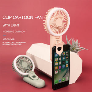 Dual-use Fill Light Handheld USB Charge Fan