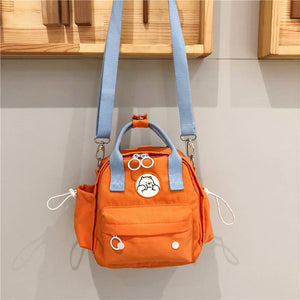 Mini-Rucksack aus Nylon mit drei Verwendungsmöglichkeiten