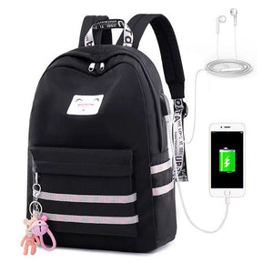 2020 nueva mochila USB para adolescentes mochila escolar