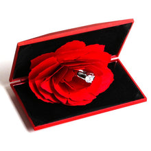 Laden Sie das Bild in den Galerie-Viewer, Elegante Ringe der Mode-3D fröhlicher roter Kasten

