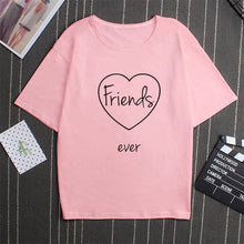 Cargar imagen en el visor de la galería, Camiseta con estampado de letras a juego para parejas y niñas
