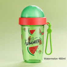 Cargar imagen en el visor de la galería, Botella de agua separada de dos lados de doble uso con patrón de frutas
