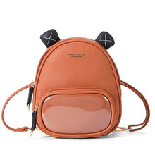 Load image into Gallery viewer, Mini Backpack Women Casual PU Leather Shoulder Bag
