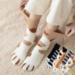 Cute Cat Claw Sweet Home Floor Calcetines