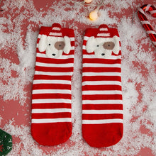 Cargar imagen en el visor de la galería, Calcetines de mujer de Navidad divertidos calcetines de árbol de Navidad de Papá Noel de dibujos animados
