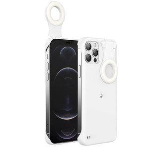 Selfie Lights Silikon weiche TPU-Rückseite für iPhone