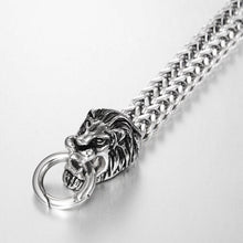 Load image into Gallery viewer, Double Lion Head Bracelet Men&#39;s Cool Bracelet
