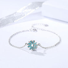 Load image into Gallery viewer, 925 Pure Silver Small Daisy Female Bracelet
