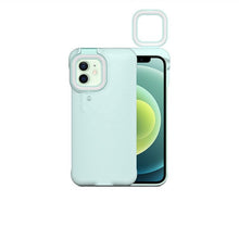 Cargar imagen en el visor de la galería, Luz de relleno Selfie Beauty ring flash Phone Case carcasa estable perfecta para Iphone HuaWei
