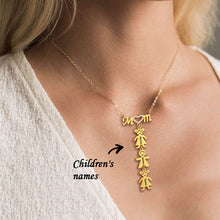 Load image into Gallery viewer, Custom Kid&#39;s Name Mom Necklace With kids Mom&#39;s Gift
