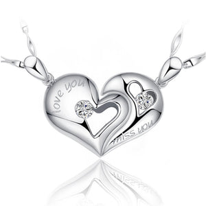 Fashion lovers`couple pendant Attract with magnet necklaces jewelry
