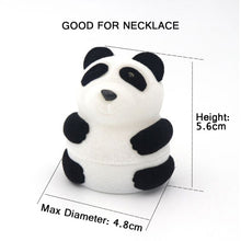 Cargar imagen en el visor de la galería, Caja de regalo de joyería con caja de oso panda lindo
