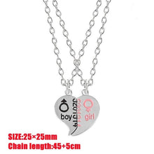 Load image into Gallery viewer, Heart Pendant Magnetic Boy Girl Necklace For Couples Best Friend
