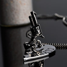 Load image into Gallery viewer, Bonnie Clyde Gun Necklace Heart Matching Movie Jewlery For Couples Best Friend Necklaces
